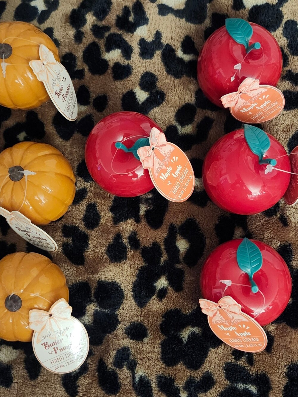 Amber Glow fall-themed hand creams
